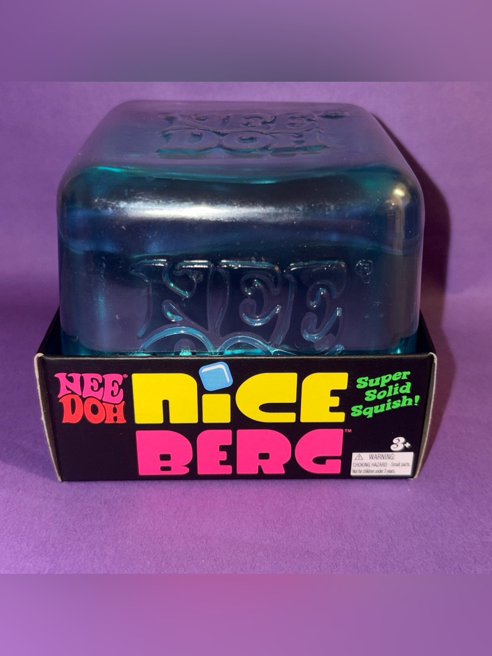 💯 authentic NeeDoh Nice Berg Super Solid Squish - Blue